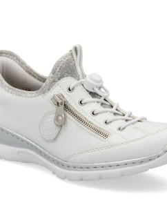 Dámská sportovní bílá polobotka Rieker L32F1-80