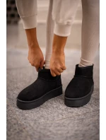 Nízké Sněhové Boty Na Platformě Big Star OO274A099 Černé