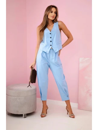 Set vesta + kalhoty modrý