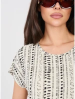 Tričko D12110M02646F světle béžové Tričko D12110M02646F světle béžové