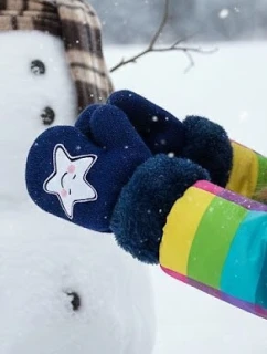 Rukavice RED 0011G Kožešina s provázkem