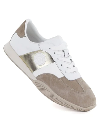 Dámské kožené polobotky bílo-béžové Artiker 58C1113