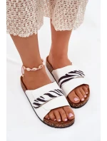 Dámské Pantofle S Klepem Na Korkové Platformě Béžové Baylin