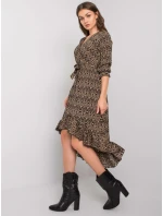 Šaty DHJ SK 13865 1.53P černá a béžová Šaty DHJ SK 13865 1.53P černá a béžová