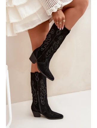 Kozačky na podpatku model 222538 Step in style Kozačky na podpatku model 222538 Step in style