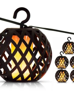 SOLÁRNÍ LAMPA FIREBALLS 7CM 5KS