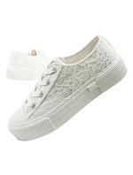 Lee dámské sportovní boty Isla trainers white platform lace-up dámské