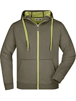 Daiber JN 355 Pánská mikina Doubleface 02.0355 olive/lime green Daiber JN 355 Pánská mikina Doubleface 02.0355 olive/lime green