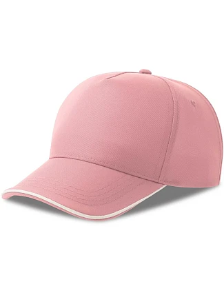 Atlantis Headwear Recy Five Piping 5 panelová sandwich kšiltovka 33.0282 pink/white Atlantis Headwear Recy Five Piping 5 panelová sandwich kšiltovka 33.0282 pink/white