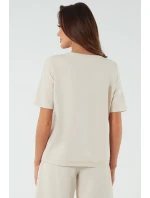 Italská móda Madri po celé délce barva: béžová