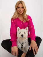 Dámský kardigan LC SW 8042.08X fuchsiová - FPrice Dámský kardigan LC SW 8042.08X fuchsiová - FPrice