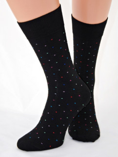 Pánské ponožky černé s tečkami - Regina