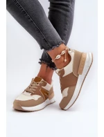 Dámské tenisky z ekologické kůže hnědé Vinelli