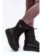 Dámské sněhule se silnou podrážkou, černá Lureta Dámské sněhule se silnou podrážkou, černá Lureta