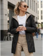 Dámská prošívaná přechodná bunda černá FashionStreet TY5562