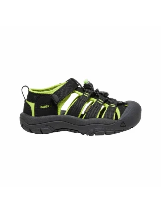 Keen Newport H2 Black/Lime green dětské trekové sandály na léto (1009942)