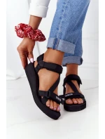 Pěnové Sandály Na Klínu Big Star FF274A349 Černé