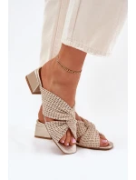 Dámské Sandály Na Klíně Maciejka 06955-25 Béžovo-Zlaté Dámské Sandály Na Klíně Maciejka 06955-25 Béžovo-Zlaté