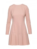 M872 Šaty s obrácenými záhyby - béžové M872 Šaty s obrácenými záhyby - béžové