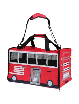 PŘEPRAVKA PRO ZVÍŘATA 52X30X32,5CM PET BUS ČERVENÁ
