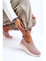 Dámské textilní nazouvací tenisky Růžové Adiora