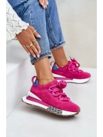 Dámské Zamszové Tenisky Na Platformě S Tlustým Šněrováním Fuchsie Artiker 55C0086 Dámské Zamszové Tenisky Na Platformě S Tlustým Šněrováním Fuchsie Artiker 55C0086