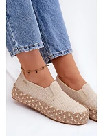 Dámské espadrilles na platformě s pletením Lee Cooper LCW-26-31-4332 béžové