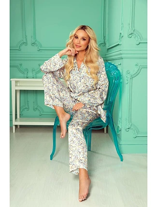 Pyžamo De Lafense 721 Aster long/r M-2XL