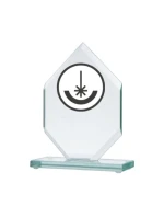 Gravírovaná skleněná trofej