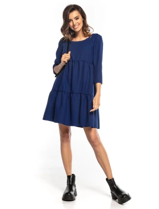 Dámské šaty T353/4 Námořnická modř - Tessita Dámské šaty T353/4 Námořnická modř - Tessita