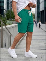 Pánské zelené teplákové kraťasy FashionStreet SX2635