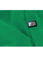 Tenká zelená dámská bunda s ozdobnou lemovkou (B8141-82) Tenká zelená dámská bunda s ozdobnou lemovkou (B8141-82)
