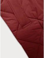 Červená dlouhá dámská zimní bunda s kapucí J.Style (5M3173-270)