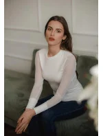 Dámská halenka L085 krémová - Lenitif Dámská halenka L085 krémová - Lenitif