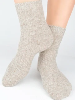 PONOŽKY BEZ TLAKU HLADKÉ S VLNOU SB133