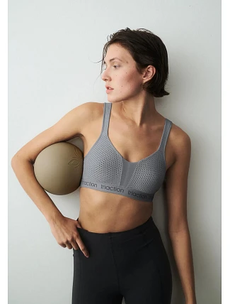 Dámská sportovní podprsenka Triaction Energy Lite N EX  Weathervane šedá - TRIUMPH