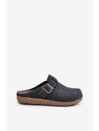 Pánské Pantofle S Přezkou Preventivní Pantofle Inblu MT000012 Grafitové