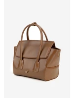 Dámská malá kabelka kufřík Nobo – světle hnědá