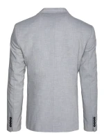 Pánská světle šedá jednořadá bunda FashionStreet MX0618