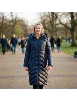 Geografické Norsko dámská bunda BLANCHE LONG NAVY DB LADY 0116 NAVY (WZ5476F/GN-MARINE)