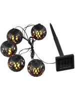 SOLÁRNÍ LAMPA FIREBALLS 7CM 5KS