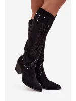 Kozačky na podpatku model 219859 Step in style Kozačky na podpatku model 219859 Step in style