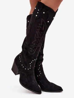 Kozačky na podpatku  model 219859 Step in style