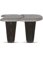 ZAHRADNÍ ZÁBRANA PALISÁDA PLOCHÁ KRYCÍ DESKA 3,8 M ŠEDÝ KÁMEN