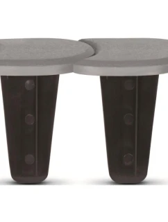 ZAHRADNÍ ZÁBRANA PALISÁDA PLOCHÁ KRYCÍ DESKA 3,8 M ŠEDÝ KÁMEN