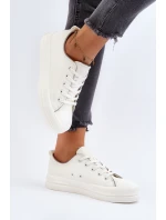 Dámské tenisky z ekologické kůže Big Star NN274847 Bílé