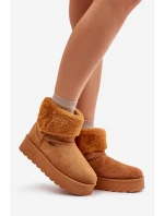 Sněhule na platformě s kožíškem Big Star OO274A106 Camel Sněhule na platformě s kožíškem Big Star OO274A106 Camel