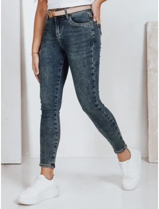 Dámské úzké džíny modré FashionStreet UY2819
