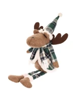 VÁNOČNÍ DEKORATIVNÍ SOBI HNĚDÍ 35+20CM