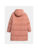 Dámský kabát 4FAW23TDJAF236-64S Pudr růžová - 4F